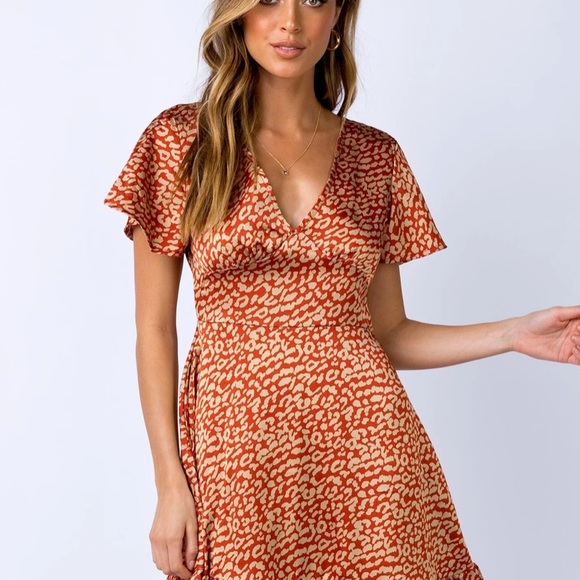 Andreas mini red and gold dress - Picture 3 of 3